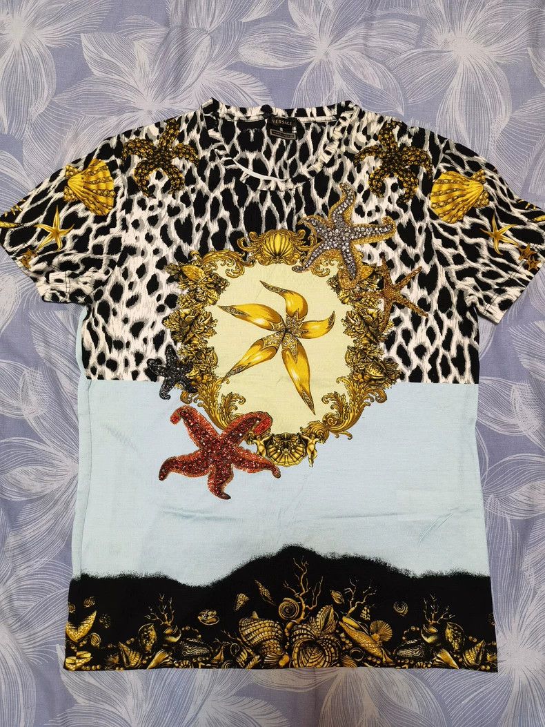Versace Versace Comfortable and stylish cotton T-shirt for men wit Size US M / EU 48-50 / 2 - 2 Thumbnail