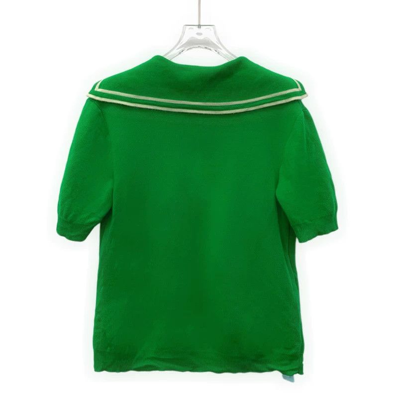 Gucci Gucci Green pocket chain wool single-breasted short-sleeve Size L / US 10 / IT 46 - 2 Thumbnail