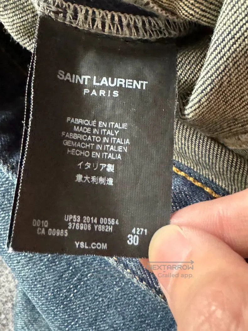 Other Saint Laurent 14FW Blue Denim Jeans. Size US 30 / EU 46 - 4 Thumbnail