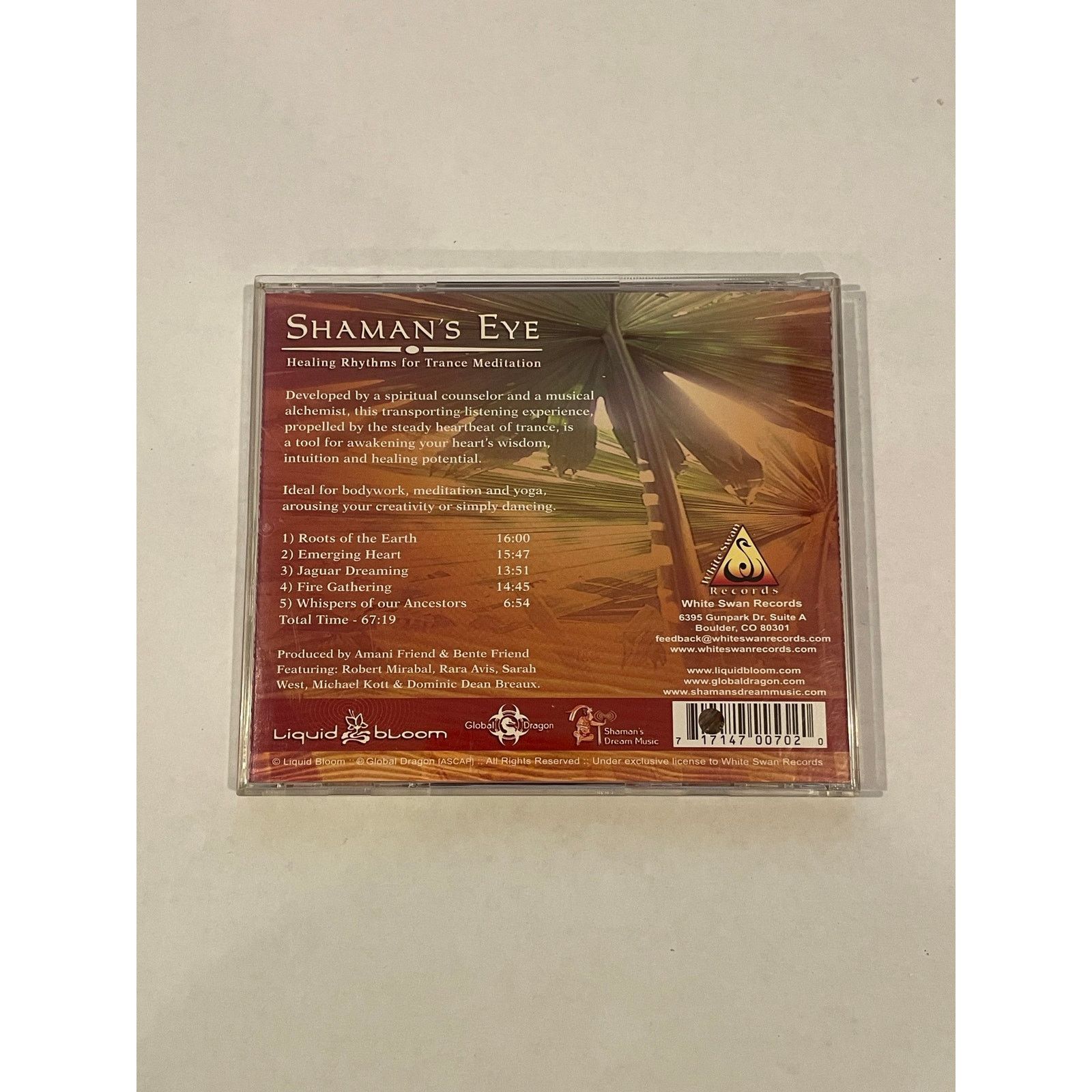 INTENTIONALLY BLANK Liquid Bloom - Shaman's Eye CD electronic ambient trance Size ONE SIZE - 3 Thumbnail