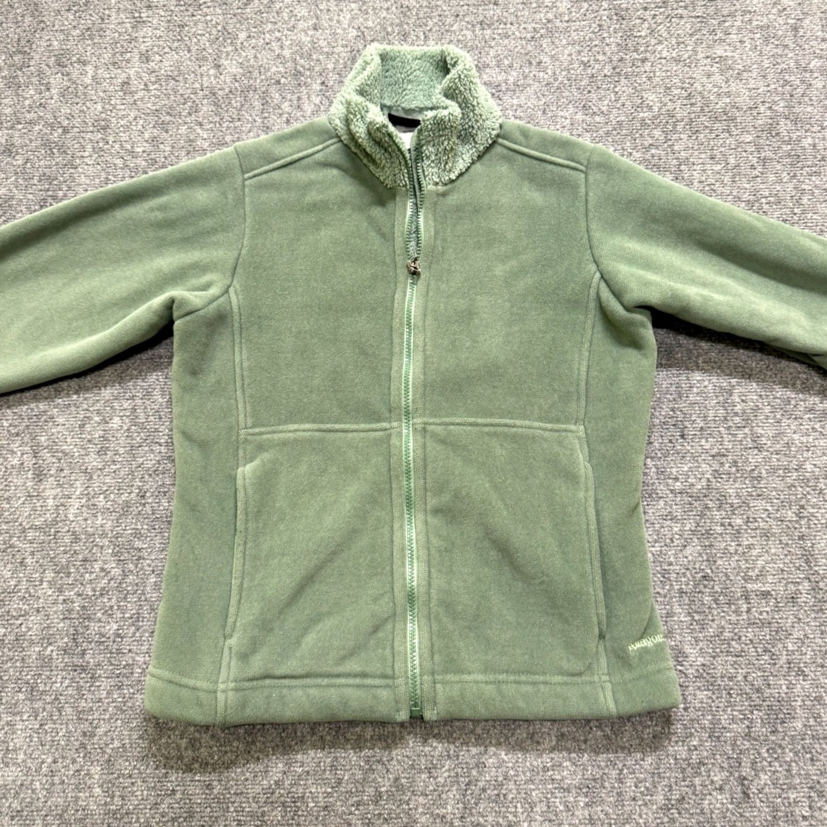 Patagonia Patagonia Synchilla Faux Fur Teddy Women Jacket Full Zip Size S Green Cotton Blend Basic Jacket Womens S Green Size S / US 4 / IT 40 - 6 Thumbnail