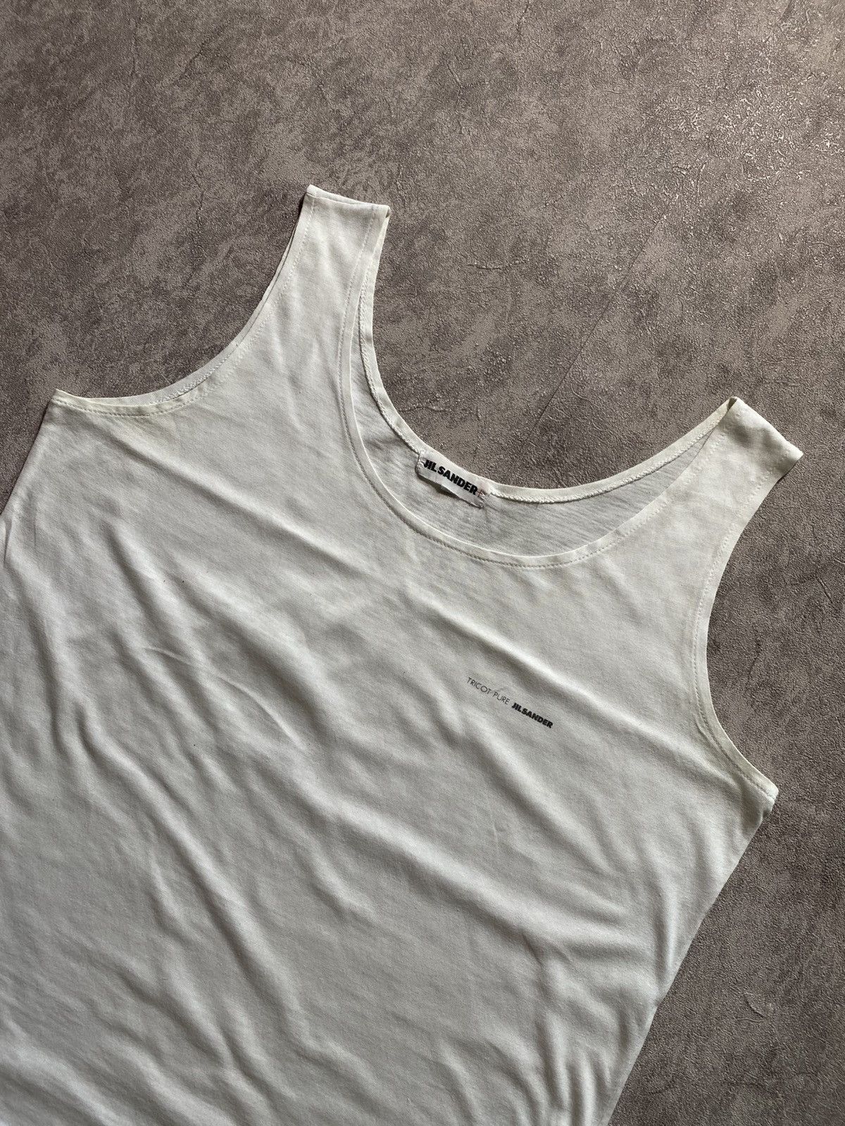 Jil Sander Jil Sander Tricot Pure Logo Tank Top Size US S / EU 44-46 / 1 - 3 Thumbnail