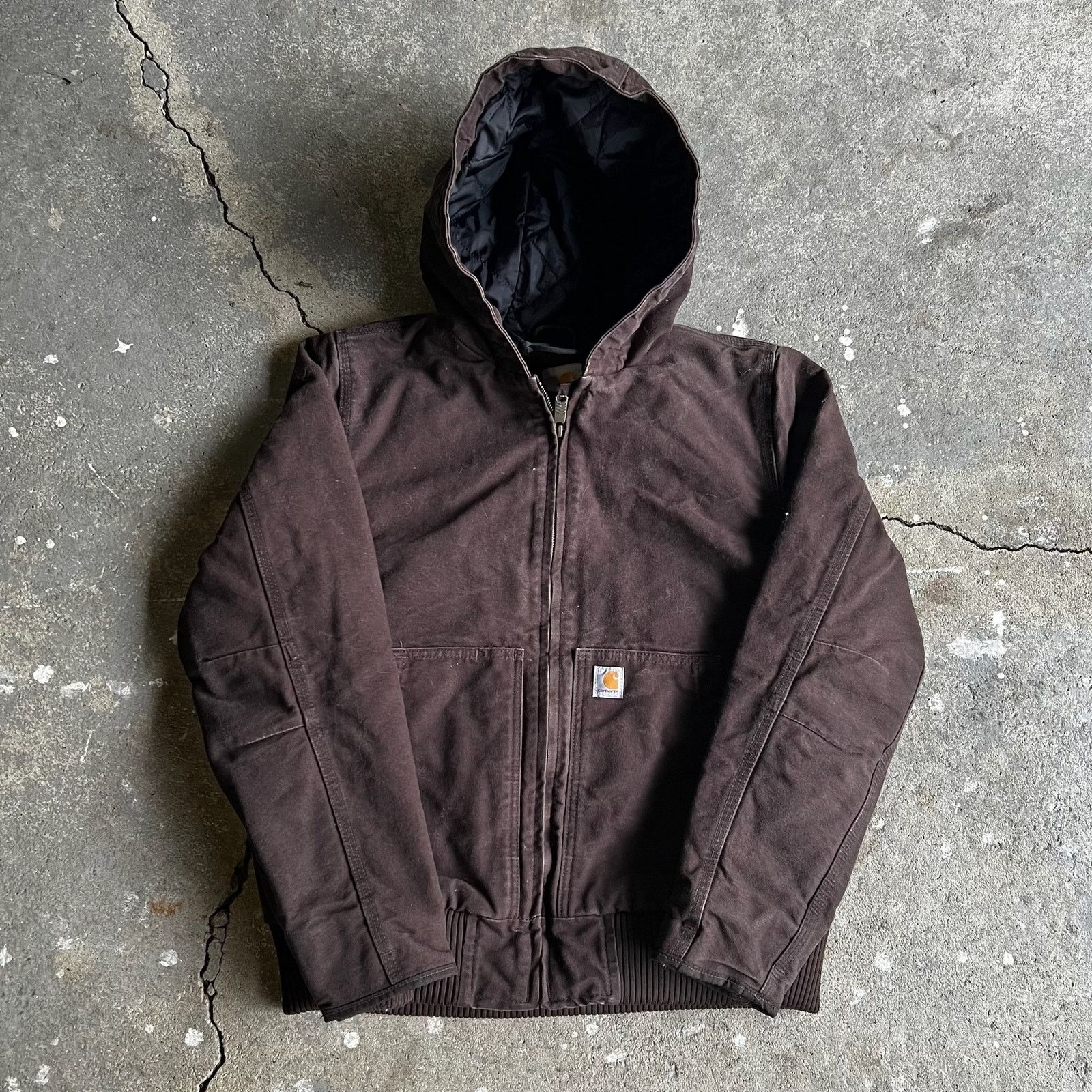 Carhartt × Vintage Carhartt brown hooded work wear jacket Size US M / EU 48-50 / 2 - 1 Thumbnail