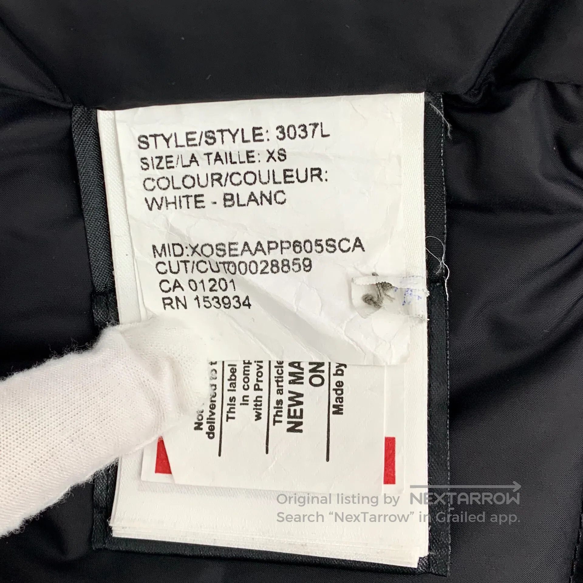 Canada Goose Canada Goose White Logo Patch Hood Faux Fur Long Sleeve Pu Size US XS / EU 42 / 0 - 7 Thumbnail
