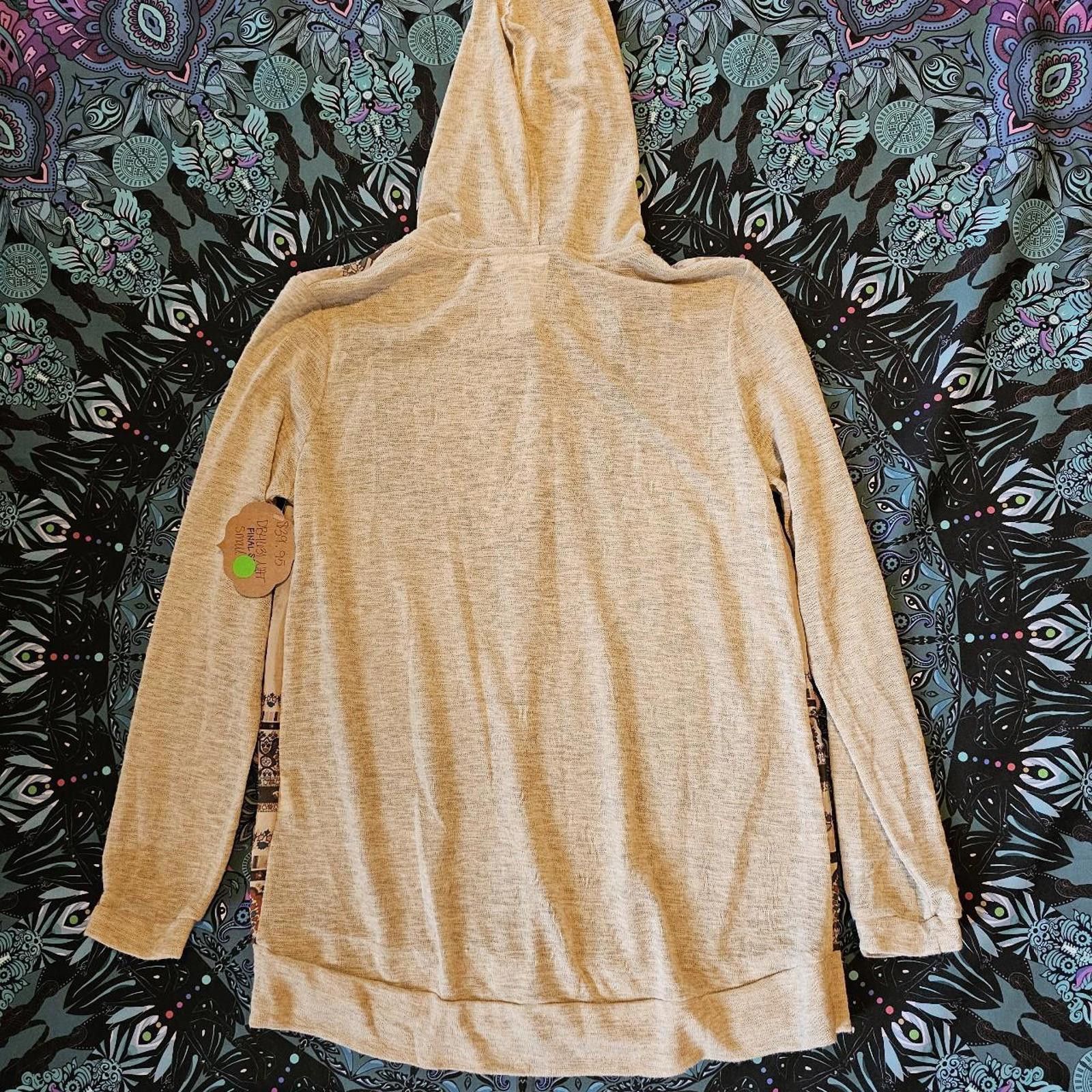 Designer Blu Pepper Women's Boho Style Sheer Hoodie Size S / US 4 / IT 40 - 7 Thumbnail