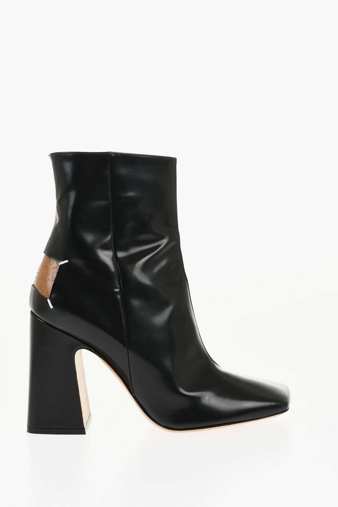 Maison Margiela og1mm1125 Brushed Leather Ankle Boots in Black Size US 11 / IT 41 - 1 Thumbnail