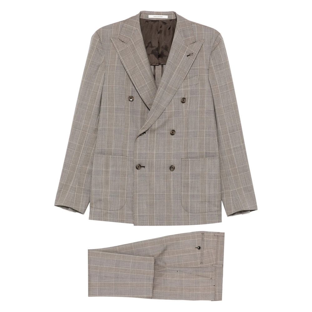 Tagliatore Tagliatore BROWN Suits - Double Breasted Suits Size US M / EU 48-50 / 2 - 1 Thumbnail