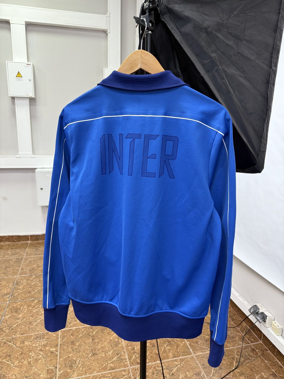 Nike 🇮🇹 Y2K Nike Inter Milan Soccer Jacket Rare Retro Blockore Size US M / EU 48-50 / 2 - 2 Thumbnail