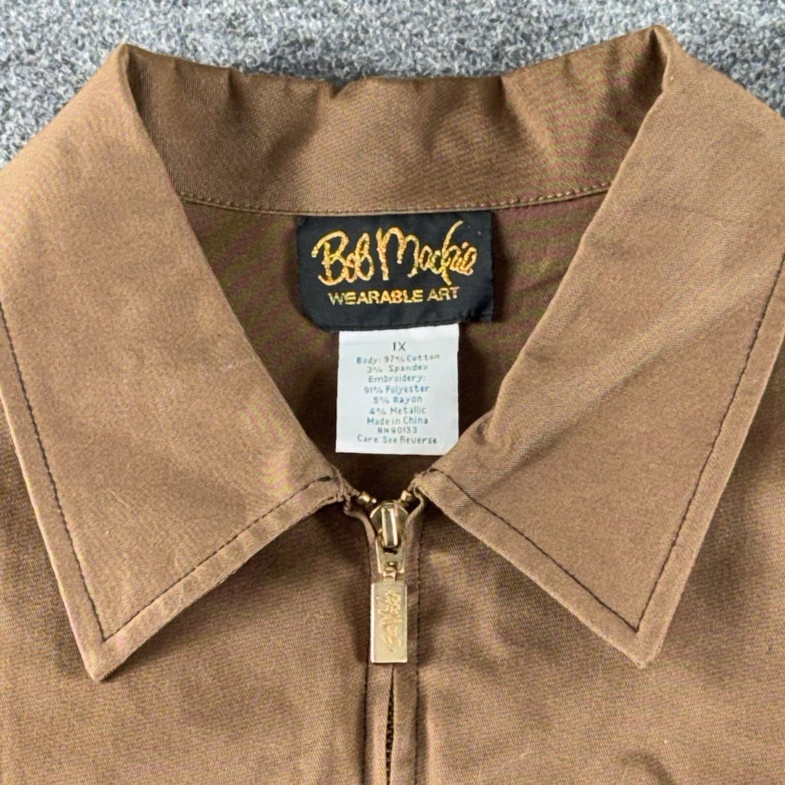 Bob Mackie Bob Mackie Canvas Embroidered Jacket Western Rodeo Boho 1X Size XL / US 12-14 / IT 48-50 - 1 Thumbnail