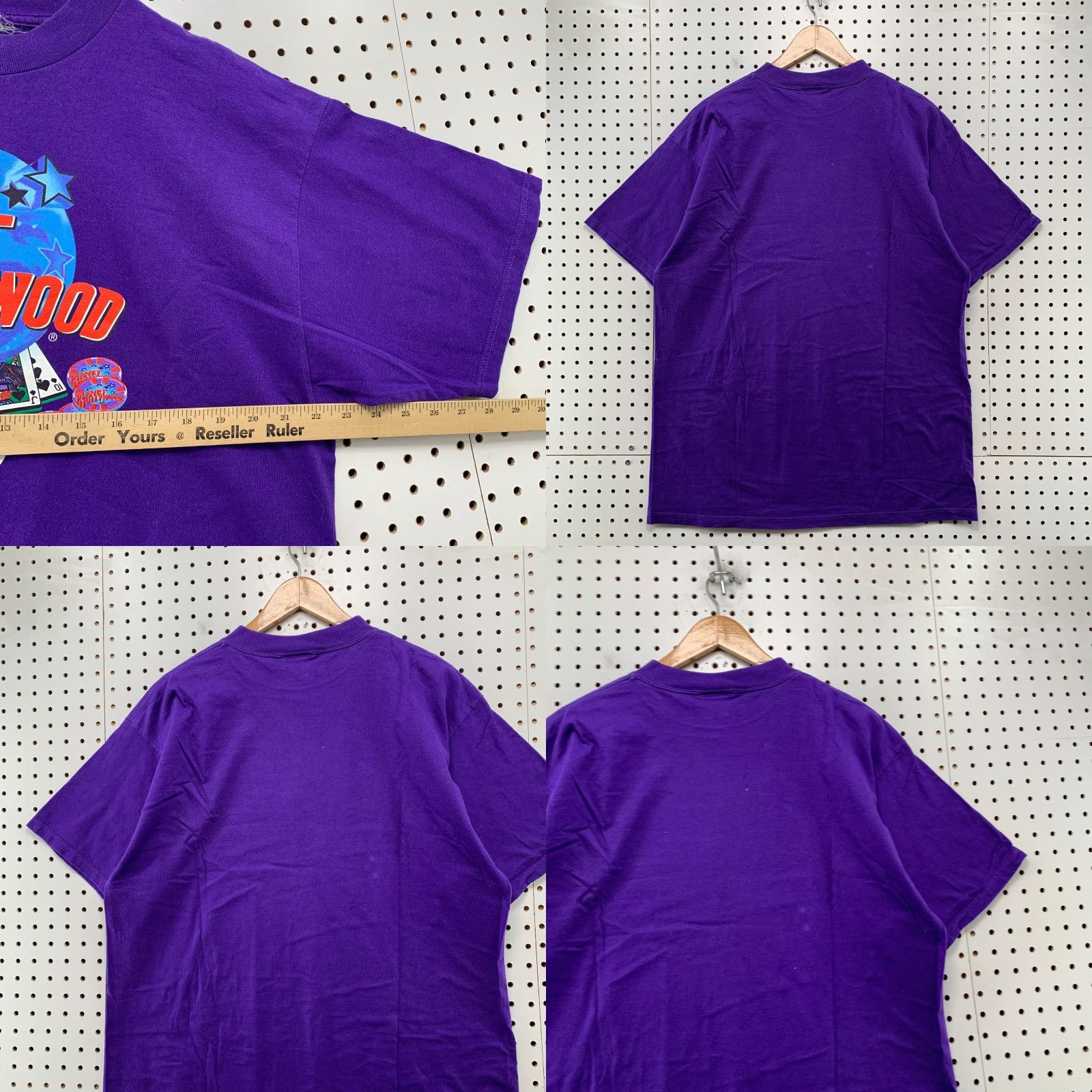 Planet Hollywood VINTAGE Planet Hollywood Shirt Mens XL Purple 90s Graphic Made USA Size US XL / EU 56 / 4 - 8 Thumbnail