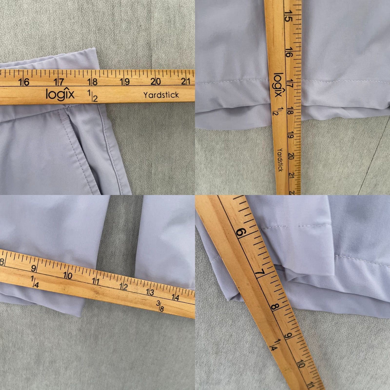 Vintage Greyson Shorts Adult 38 Light Purple Solid Performance Golf Stretch Pockets Mens Size US 38 / EU 54 - 8 Thumbnail