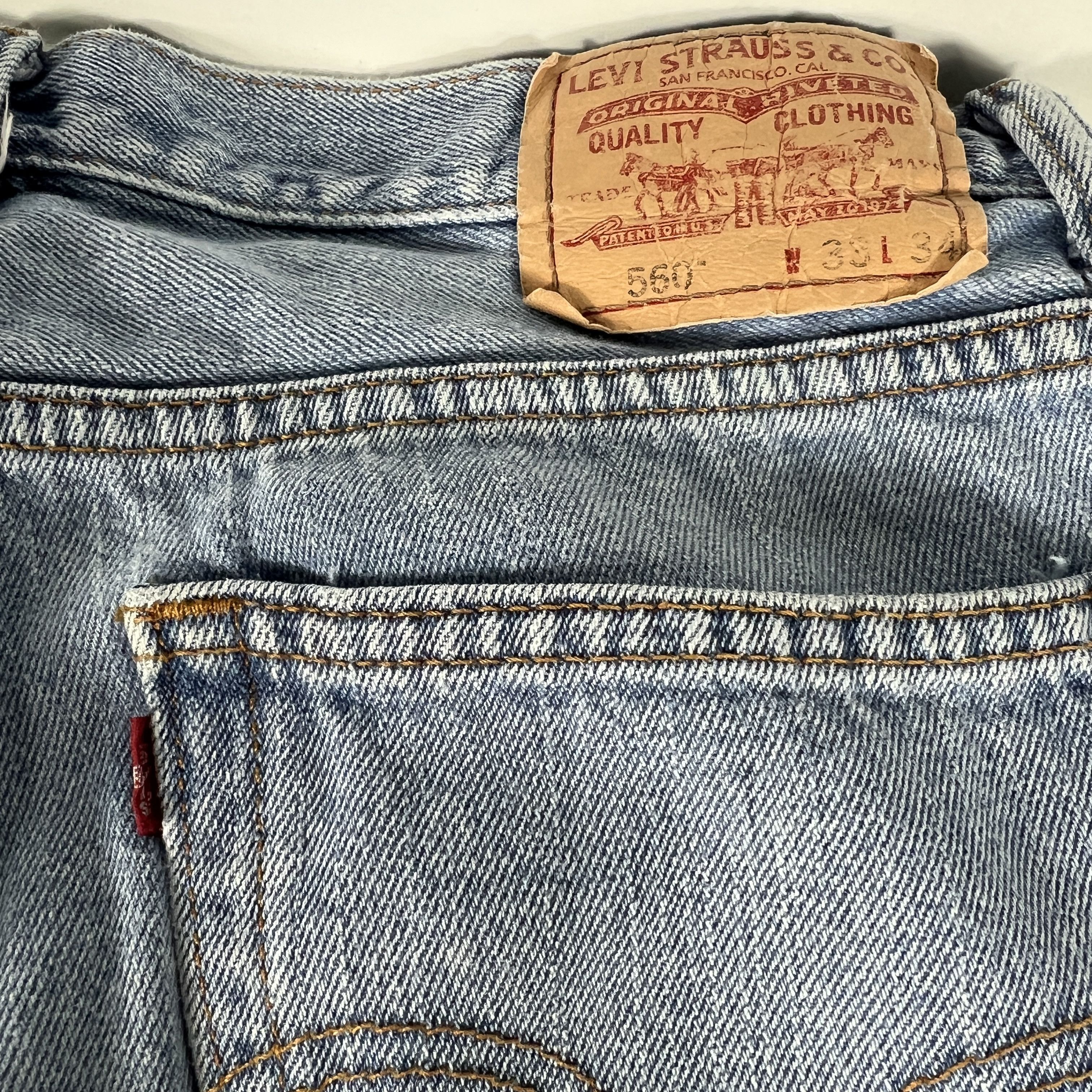 Levi's Levi's Jeans Men's 560 Loose Tapered Blue Faded Denim Size US 34 / EU 50 - 14 Thumbnail