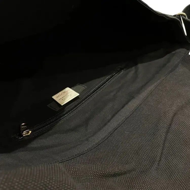 Yohji Yamamoto Yohji Yamamoto Ys Canvas & Leather Joint Messager Bag Size ONE SIZE - 6 Thumbnail