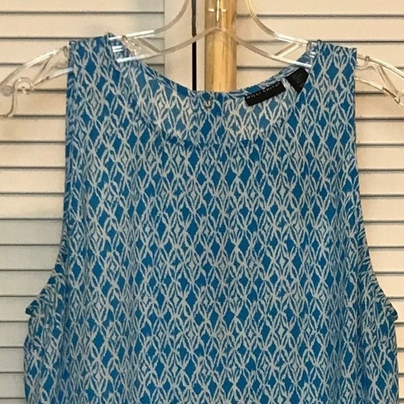 Other Willie Smith Vintage Blue Scoop Sleeveless Blouse Women L Size L / US 10 / IT 46 - 6 Thumbnail