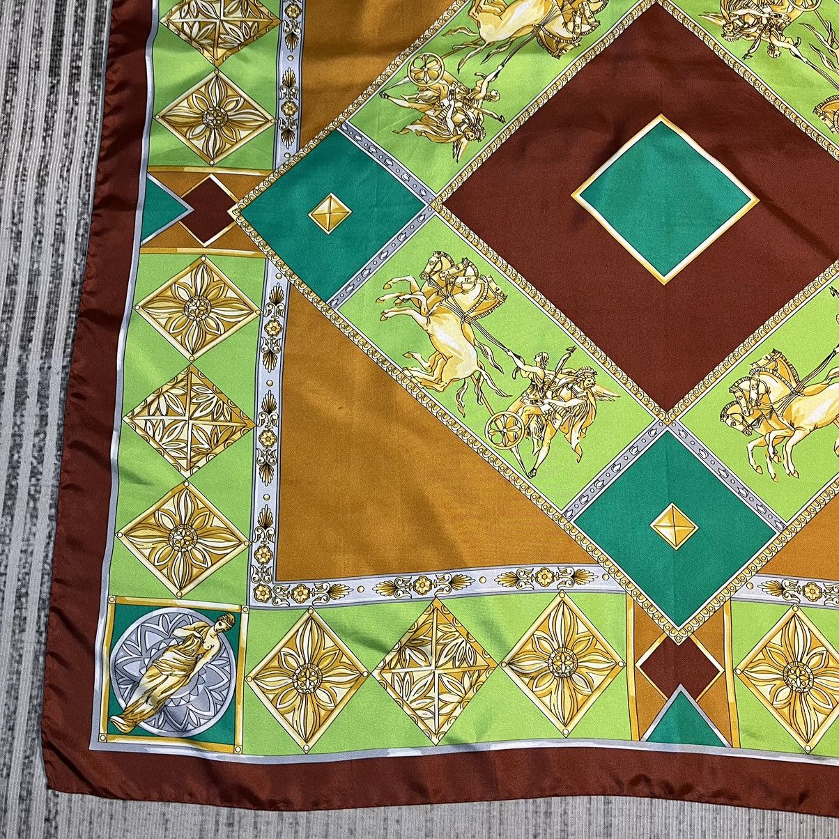 Claude Montana × Vintage Vintage Claude Montana Silk scarf Size ONE SIZE - 4 Thumbnail