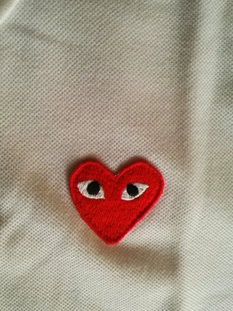 Comme des Garcons Comme Des Garcons White red heart T-shirt Size US L / EU 52-54 / 3 - 4 Thumbnail