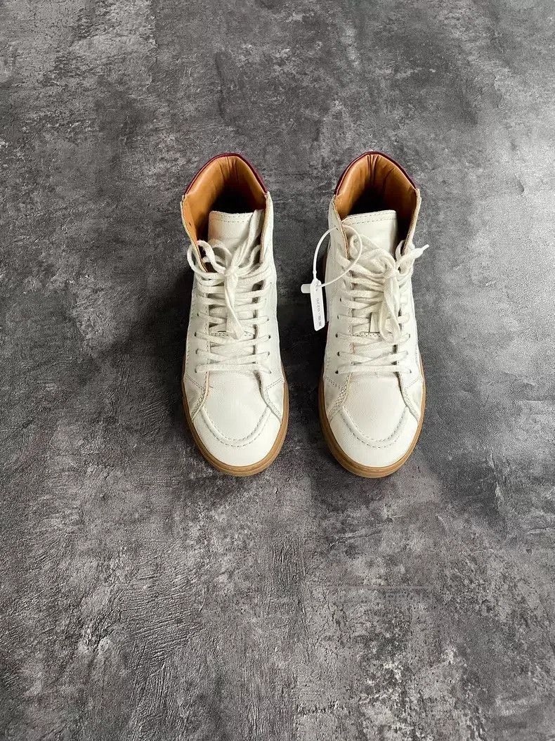 Saint Laurent Paris Saint Laurent Paris Red and White Striped Logo Graffiti Di Size US 6 / EU 39 - 1 Thumbnail