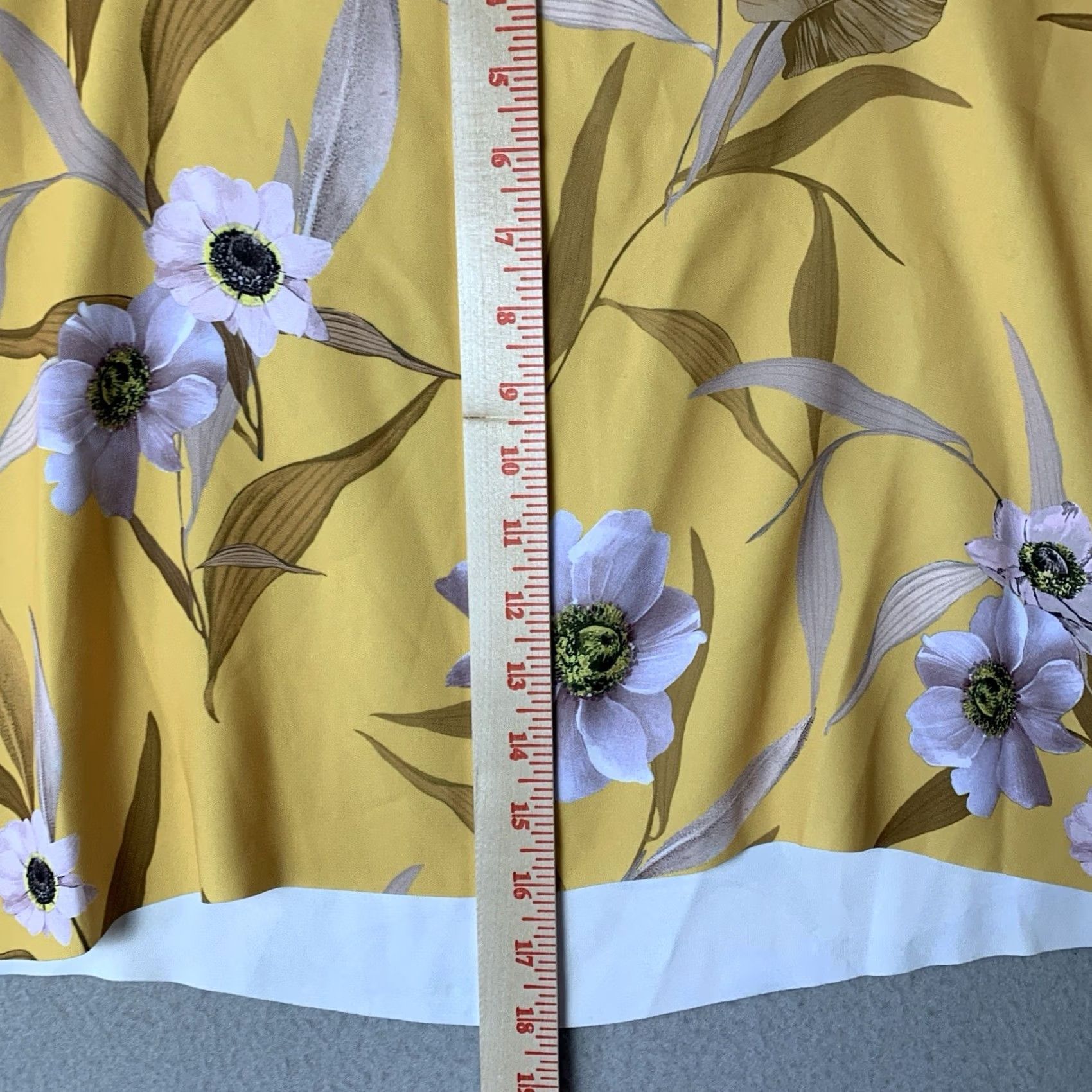 Ted Baker Ted Baker Top Womens Size 5 Yellow Floral Cabana Printed Cami Scalloped Size S / US 4 / IT 40 - 7 Thumbnail