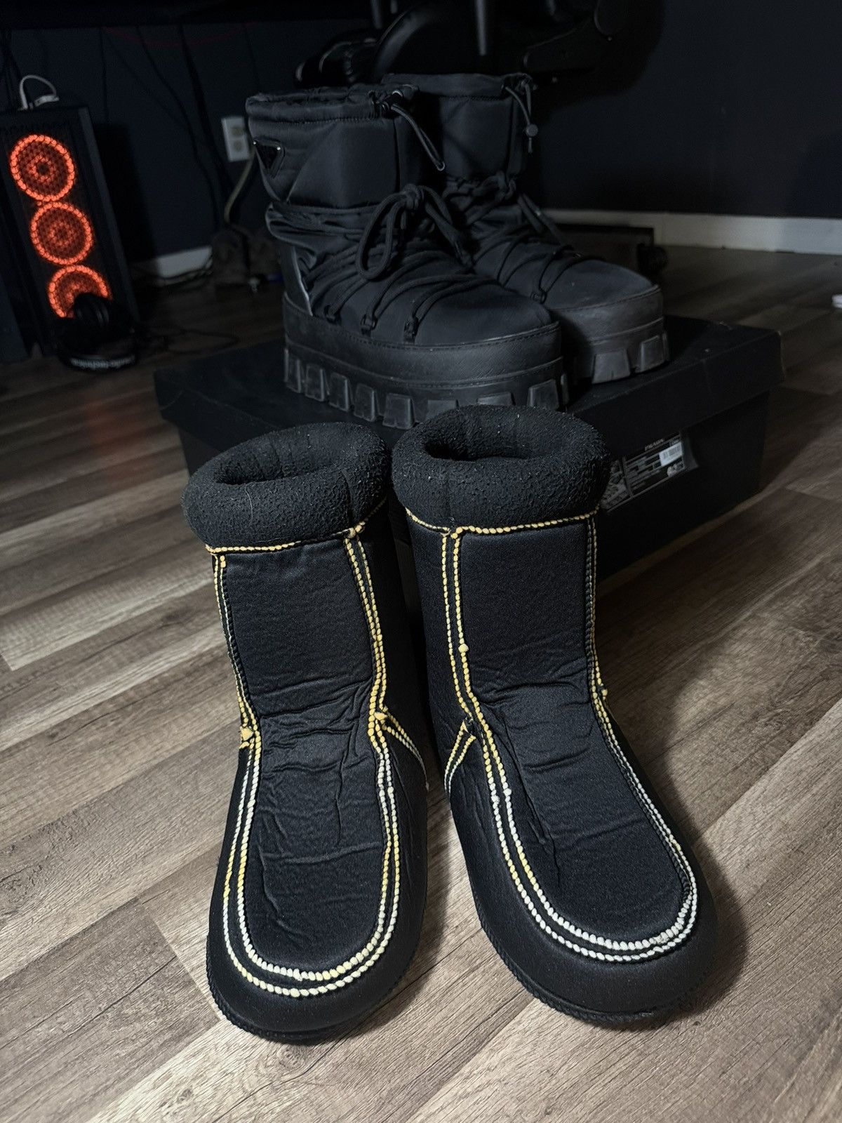 Prada Prada Recycled Nylon Snow Boots Size US 9 / EU 42 - 8 Thumbnail