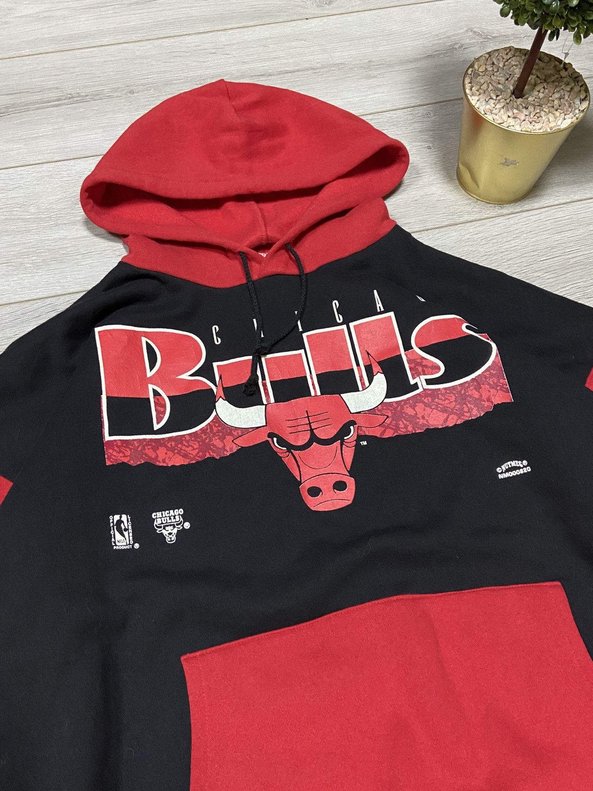 NBA NBA Chicago Bulls made in USA hoodie vintage Size US XL / EU 56 / 4 - 4 Thumbnail
