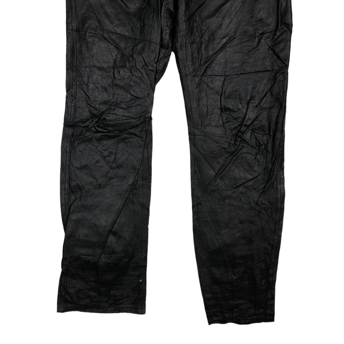 Genuine Leather 🔥90’s Genuine Leather Pants Racing Union Made Issey Miyake Size US 32 / EU 48 - 4 Thumbnail