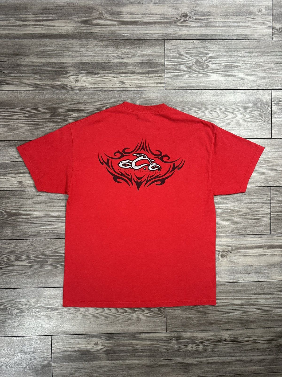 Vintage × West Coast Choppers Vintage Y2K Orange County Choppers Biker T Shirt Size US XL / EU 56 / 4 - 2 Thumbnail