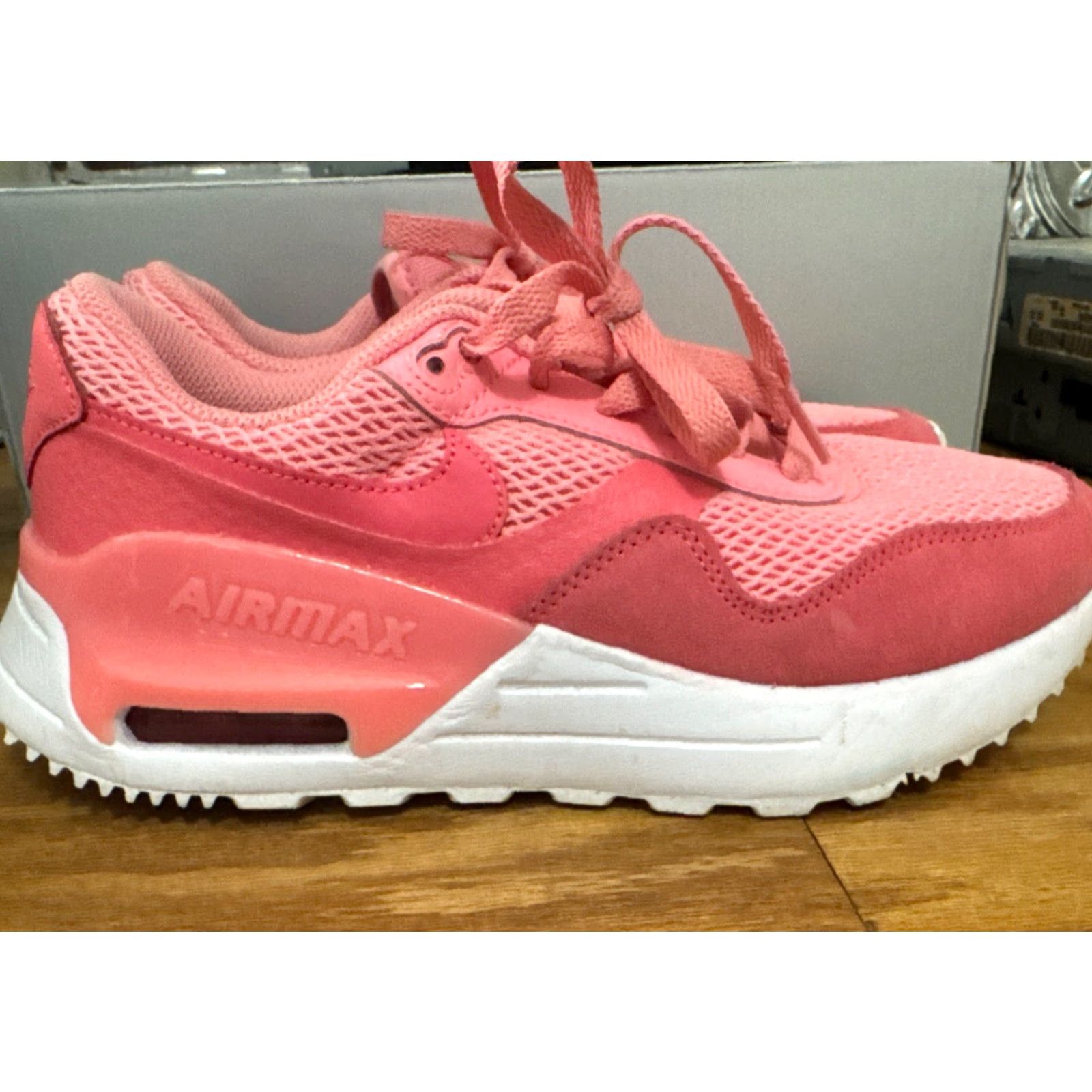 Nike Women's Nike Air Max System Sneaker Coral Chalk/Sea Coral-White DM9538 601 Size 7.5 Size US 10 / IT 40 - 2 Thumbnail