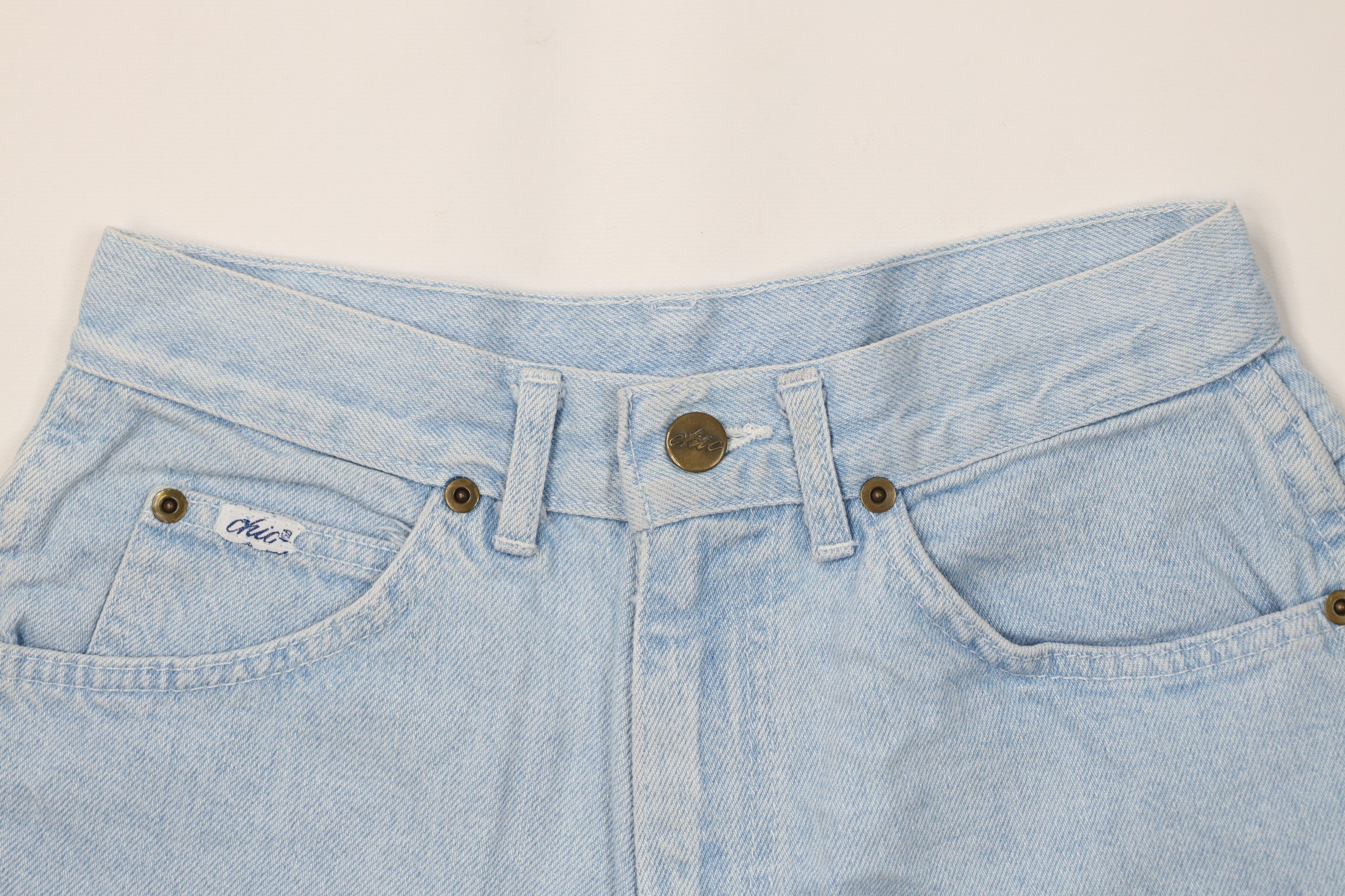 Vintage Vintage 90s Streetwear Off Denim Jean Shorts Jorts Blue USA Size 30" / US 8 / IT 44 - 2 Thumbnail