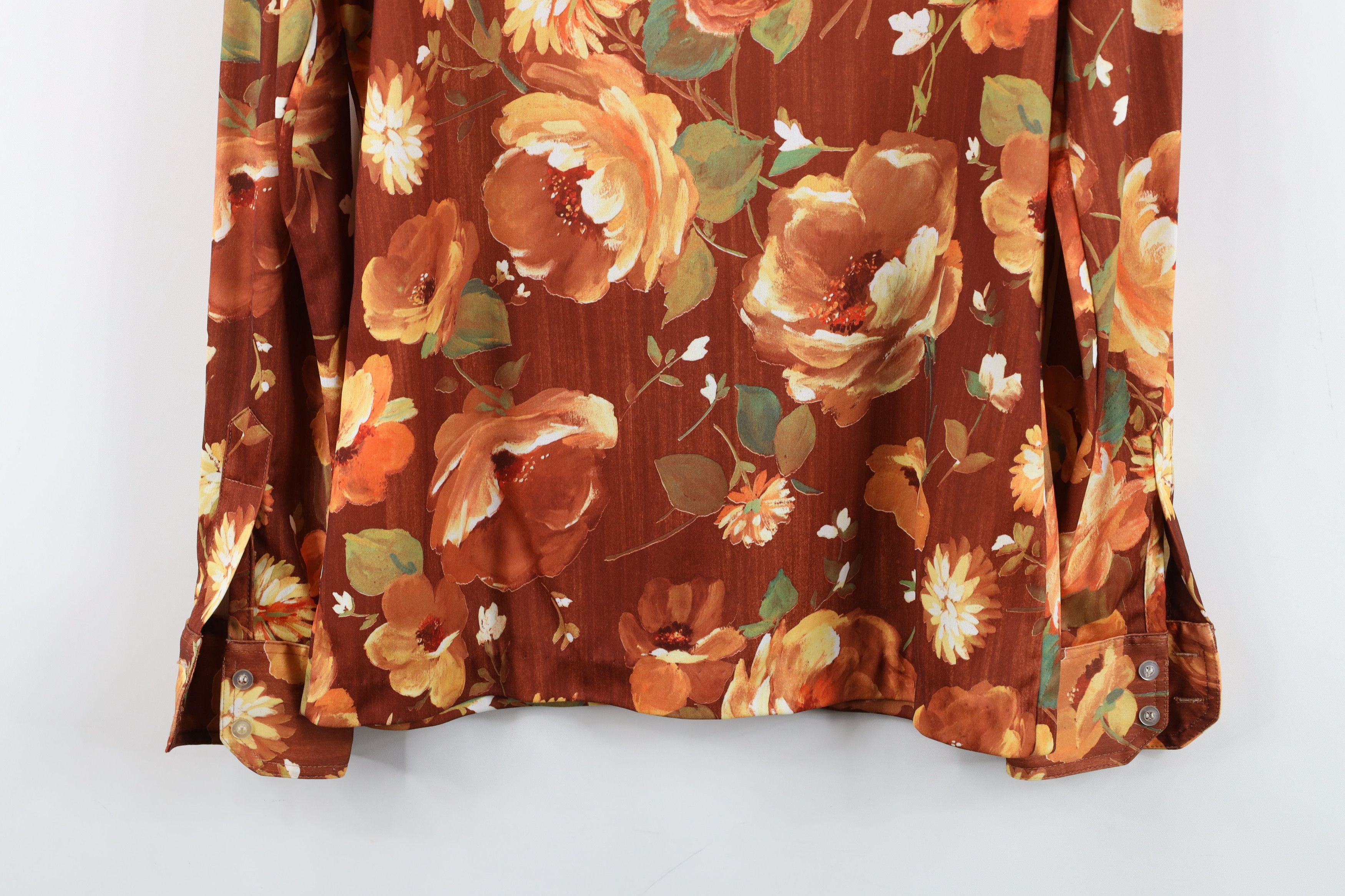 Vintage Vintage 70s Streetwear All Over Print Knit Button Shirt Size XL / US 12-14 / IT 48-50 - 9 Thumbnail