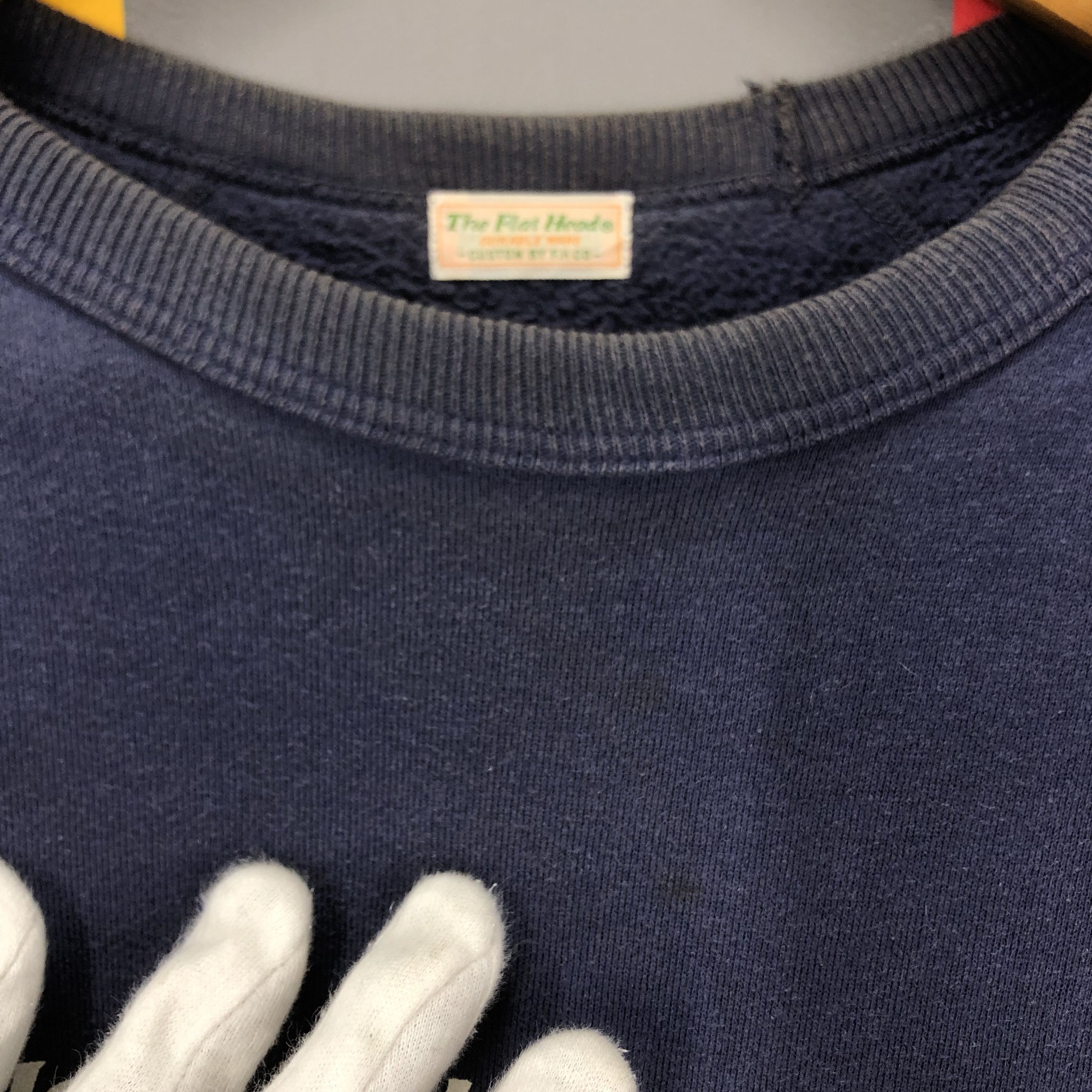 The Flat Head 90s Vintage Thrashed THE FLAT HEAD Sweatshirt #1648/03 Size US M / EU 48-50 / 2 - 8 Thumbnail