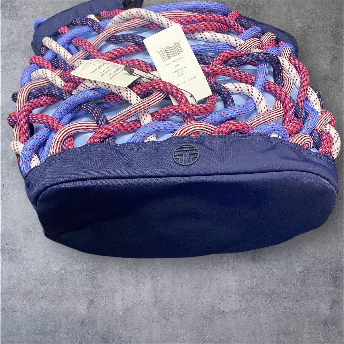 Tory Burch Tory Sport Woven Rope Tote Bag Blue Multicolor – Brand New Size ONE SIZE - 6 Thumbnail