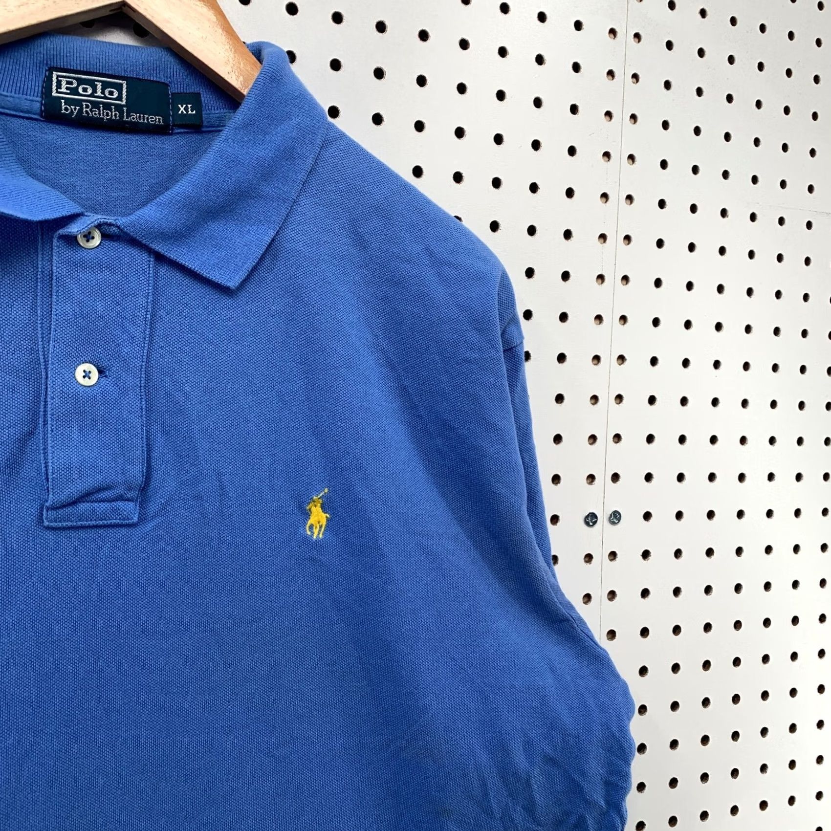 Ralph Lauren Ralph Lauren Shirt Mens XL Blue Polo Yellow Pony 25x31 Casual Collared Size US XL / EU 56 / 4 - 7 Thumbnail