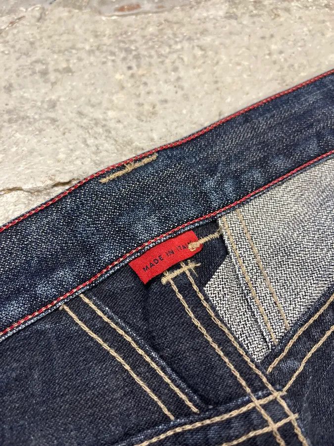 Marithe + Francois Girbaud AW2005 Marithé + François Gurbaud Blue Distressed Washed Denim Jeans Size US 34 / EU 50 - 10 Thumbnail
