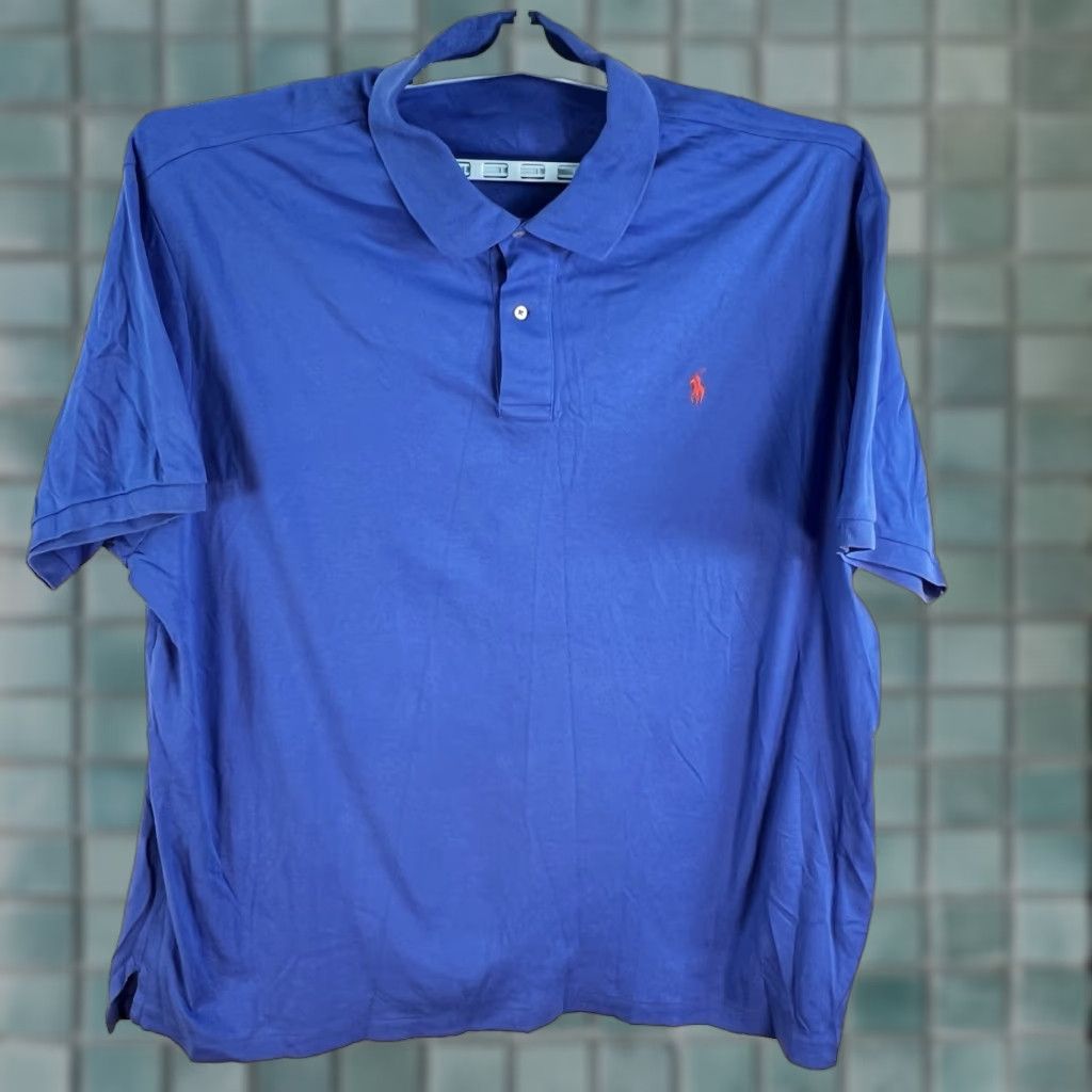 Ralph Lauren Polo Ralph Lauren Golf Polo Shirt Mens Blue 3XB Big & Tall Short Sleeve Cotton Knit Logo Embroidered Classic Polo Shirt Mens Size US XXL / EU 58 / 5 - 1 Thumbnail