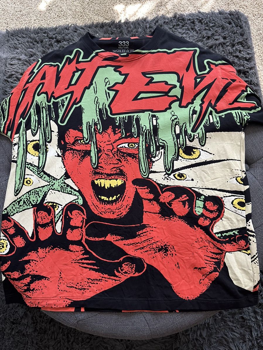 Half Evil Half Evil Alway Watching Tee Size US XL / EU 56 / 4 - 1 Thumbnail