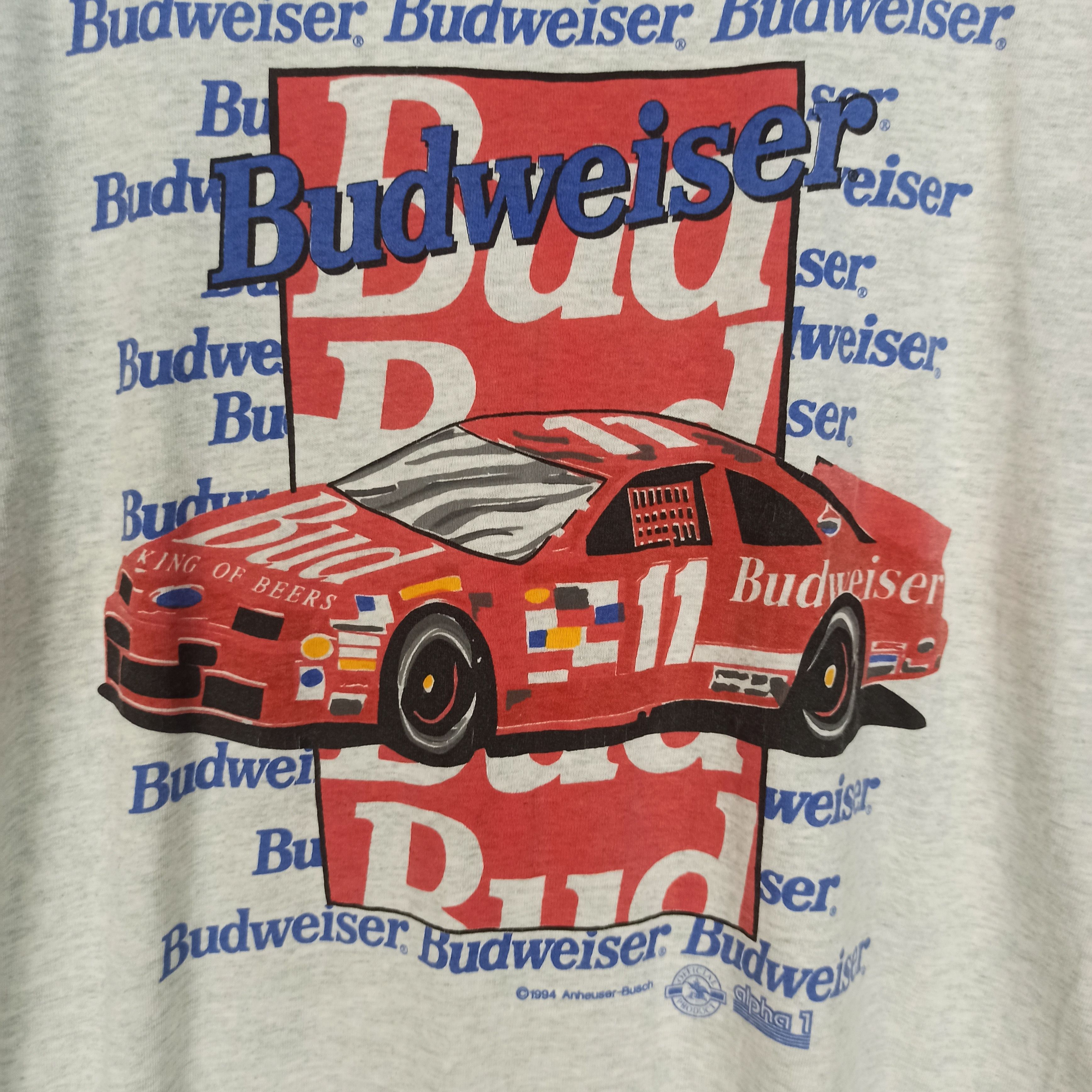 Budweiser Vintage Budweiser Nascar Tshirt Size US L / EU 52-54 / 3 - 3 Thumbnail