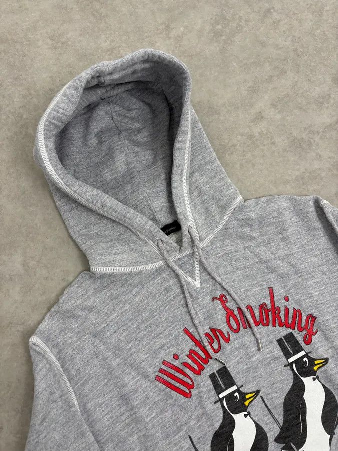 Dsquared2 FW2008 Dsquared2 Winter Smoking Grey Hoodie Size US S / EU 44-46 / 1 - 5 Thumbnail