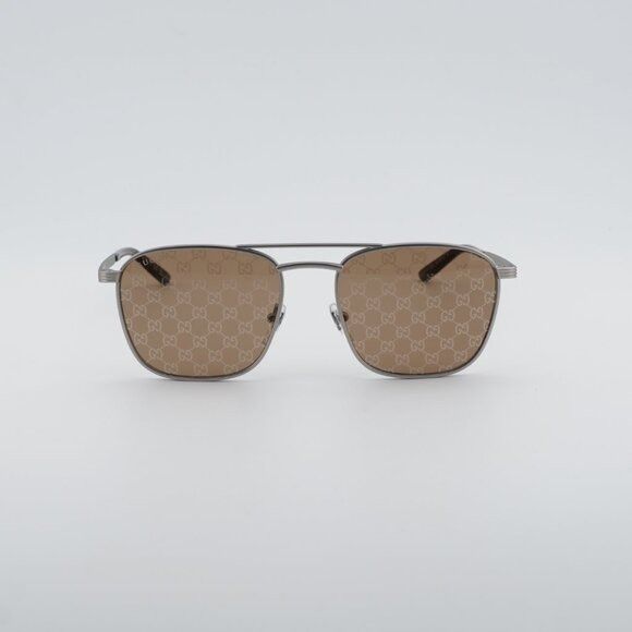 Gucci Gucci GG1881S 004 Sunglasses Silver Square Frame Size ONE SIZE - 3 Thumbnail