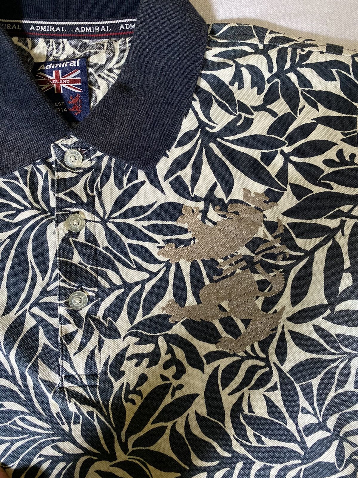 Japanese Brand Thrift Admiral England Polos Tshirt Size US L / EU 52-54 / 3 - 2 Thumbnail