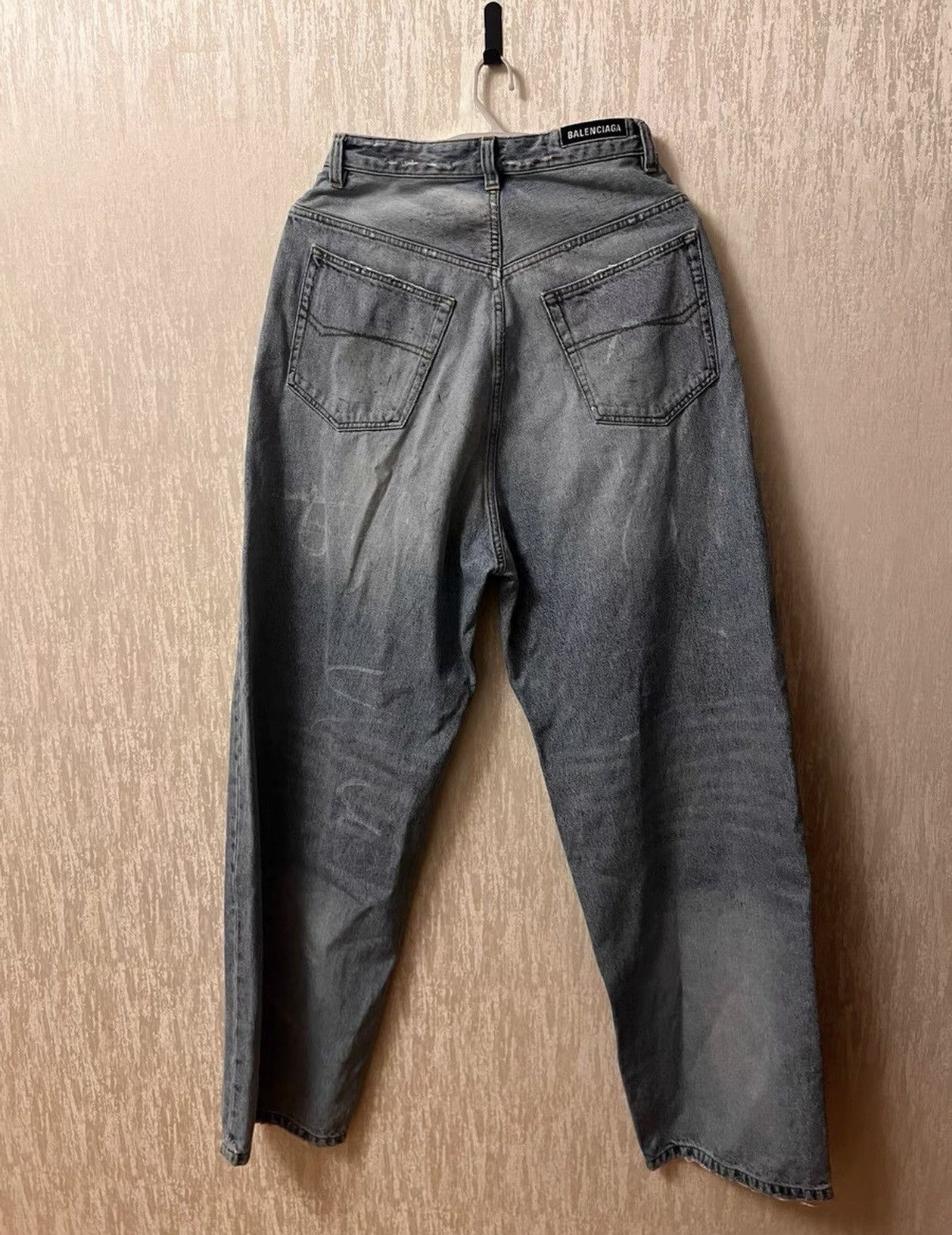 Balenciaga Balenciaga Hand Painted Graffiti Jeans Size US 32 / EU 48 - 2 Thumbnail