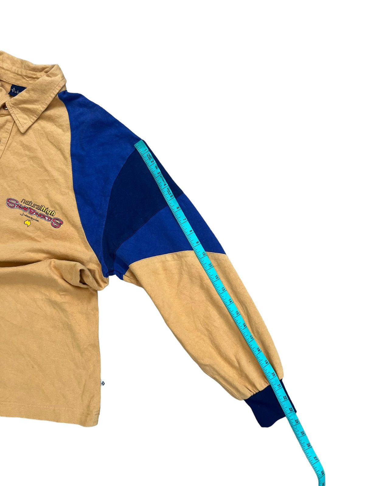 Volcom Vintage 90s Volcom Natural High Snowboards Rugby Shirt Size US L / EU 52-54 / 3 - 4 Thumbnail