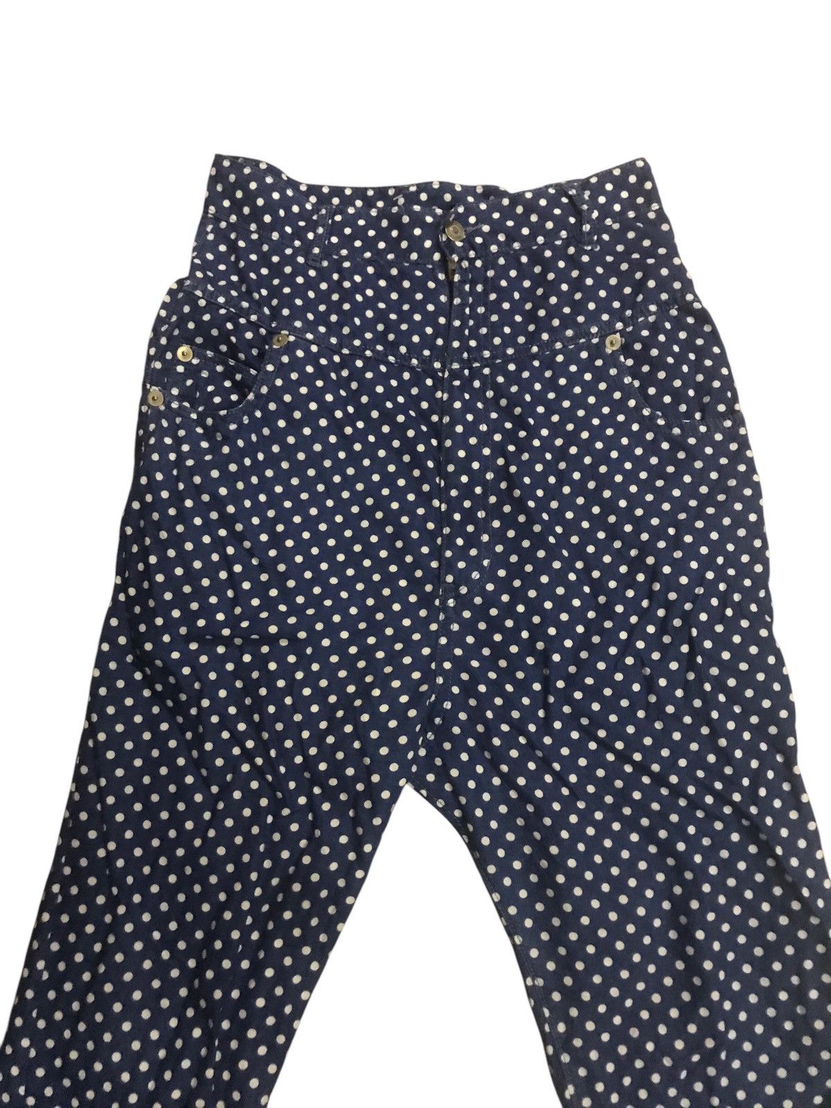 Issey Miyake × mercibeaucoup Mercibeaucoup By Issey Miyake Polkadot Long Rise Pant Size US 29 - 3 Thumbnail