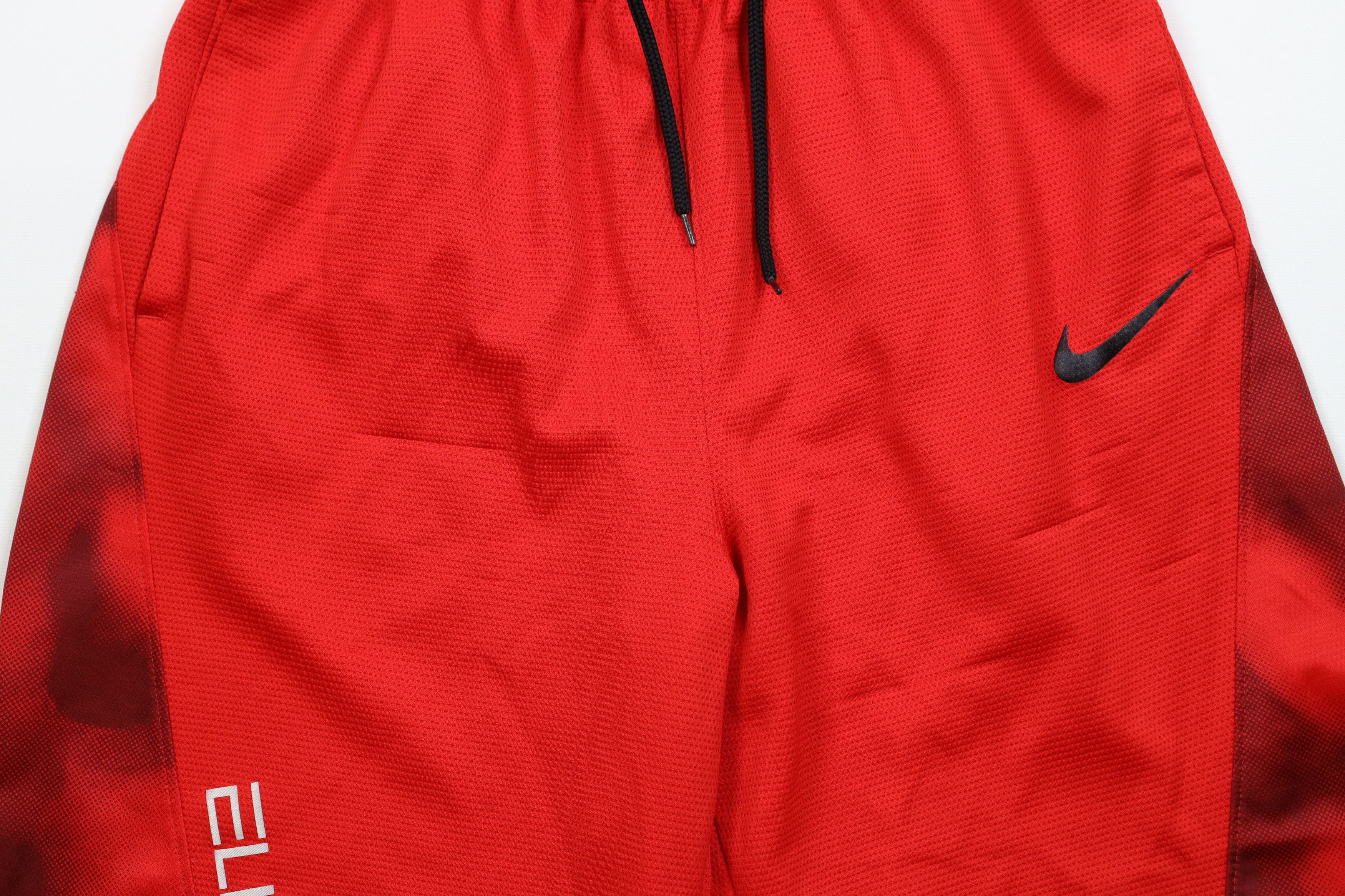 Nike × Vintage Nike Elite Spell Out Gym Training Basketball Shorts Red Size US 30 / EU 46 - 3 Thumbnail