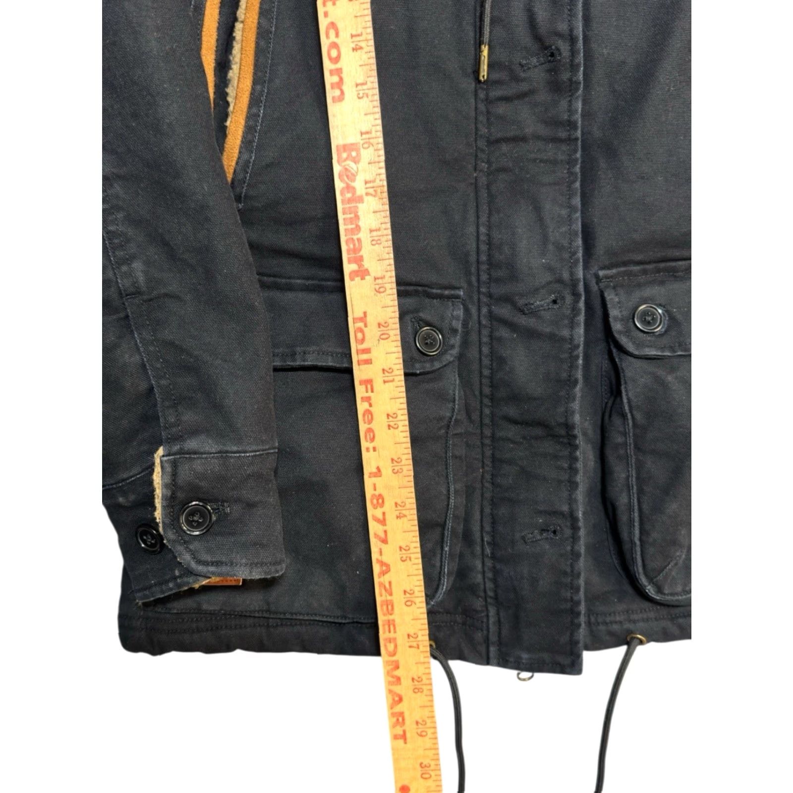 Vintage Kimes Ranch AWA Jacket Women M Canvas Anorak Sherpa Lined Black Western Coat Size M / US 6-8 / IT 42-44 - 4 Thumbnail