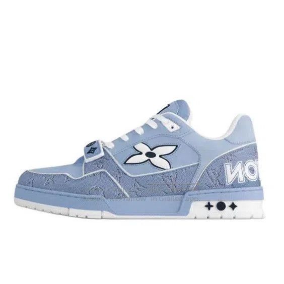 Louis Vuitton Louis Vuitton New Trainer Blue Sneakers. Size US 10.5 / EU 43-44 - 5 Thumbnail