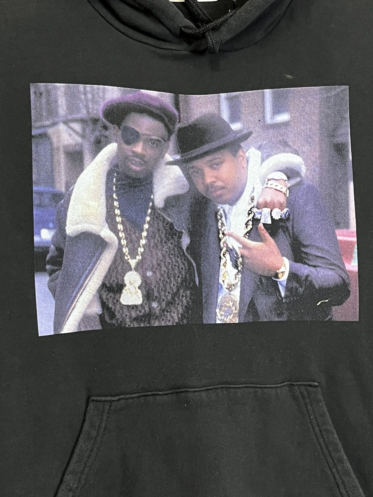 Rap Tees GRAIL🔥SLICK RICK FT REVEREND RUN PHOTO PULLOVER HOODIES Size US L / EU 52-54 / 3 - 3 Thumbnail