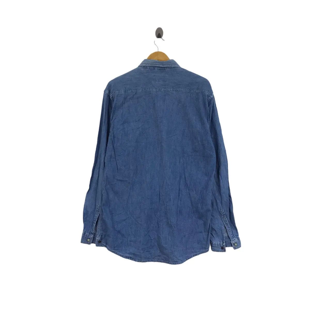 Giorgio Armani Vintage GIORGIO ARMANI JEANS Made In Italy Denim Jacket Size US L / EU 52-54 / 3 - 4 Thumbnail