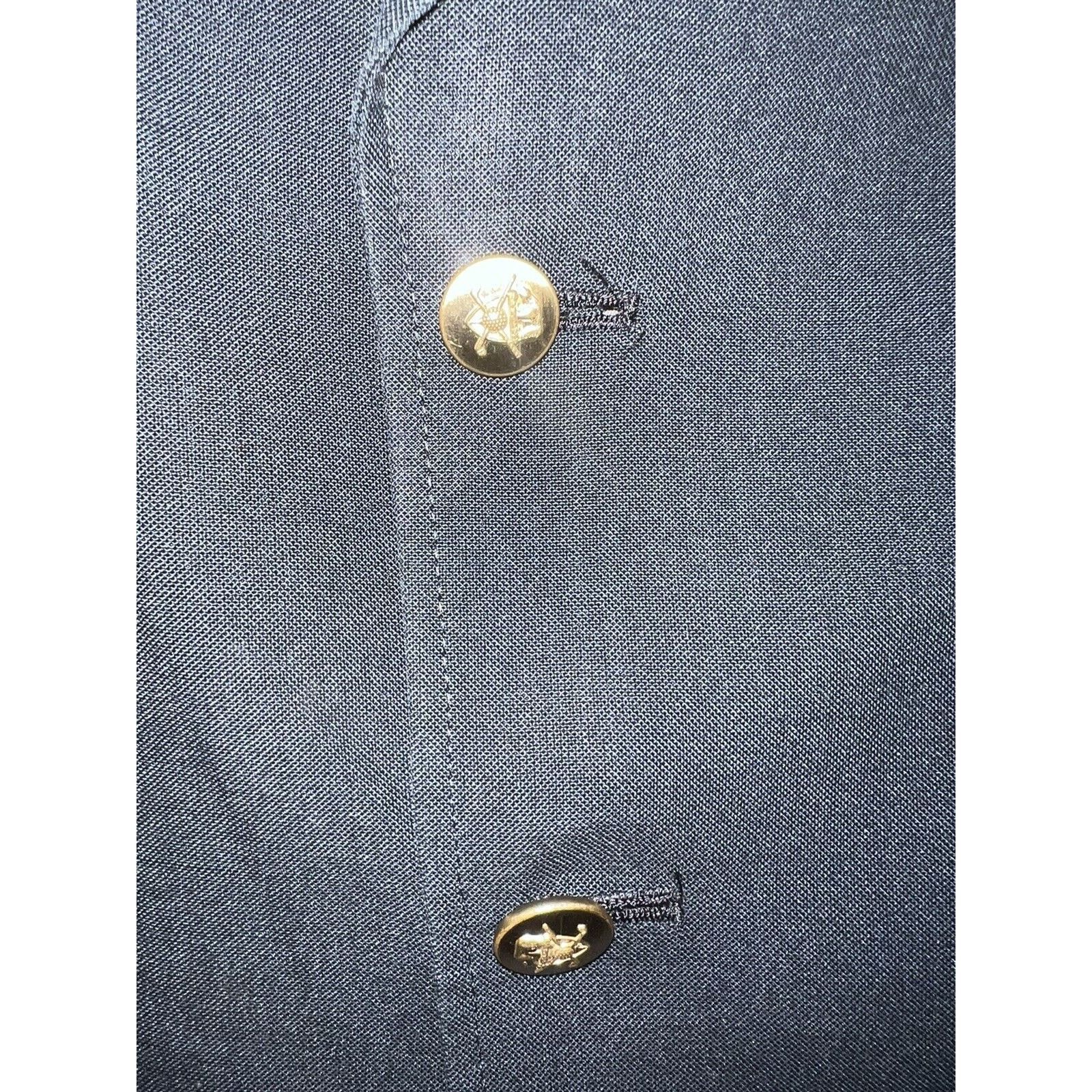 Hart Schaffner Marx Hart Schaffner Marx Black Sport Coat Jack Nicklaus Blazer44R Size 44R - 3 Thumbnail
