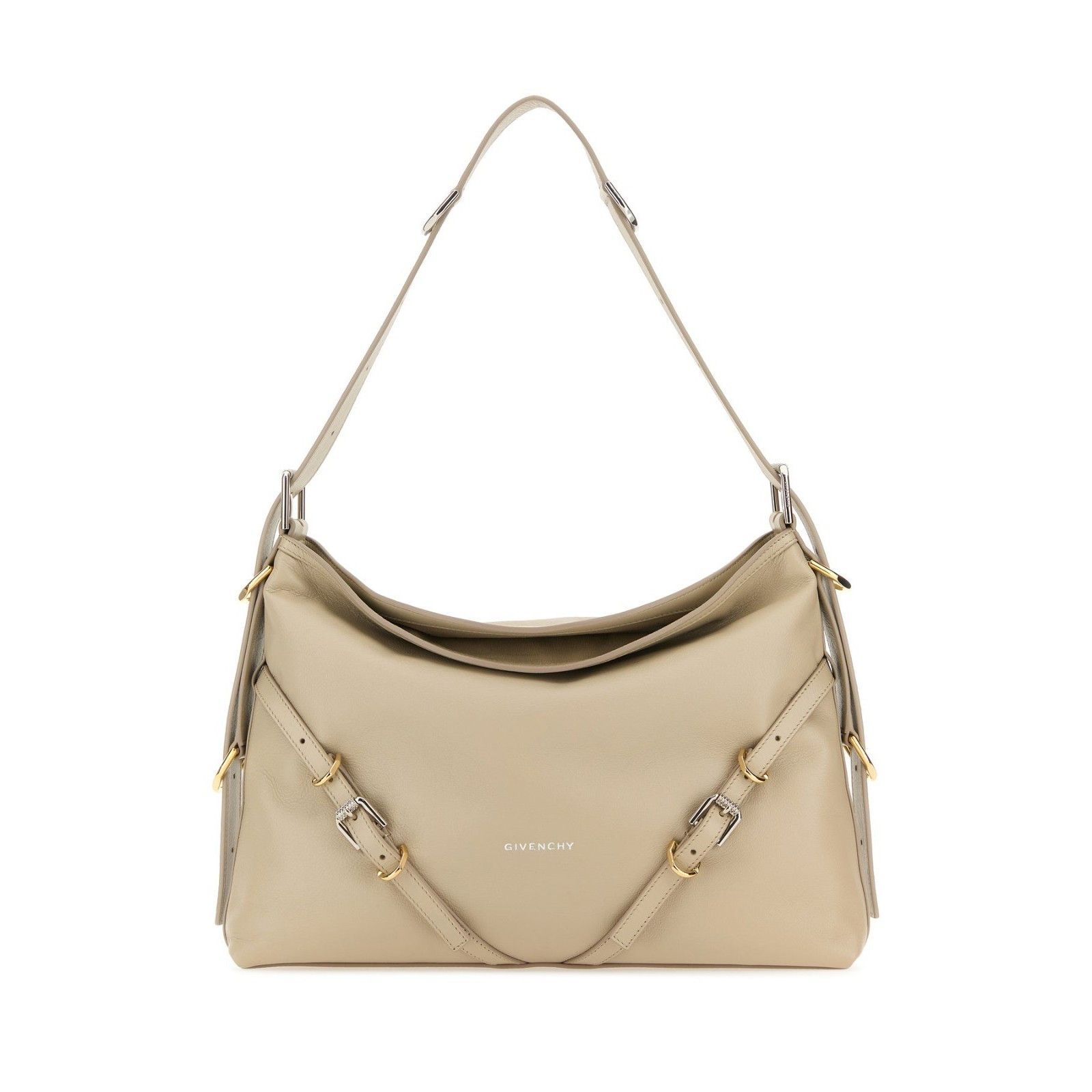 Givenchy GIVENCHY Voyou Medium Sand Beige Leather Shoulder Bag New Size ONE SIZE - 1 Thumbnail