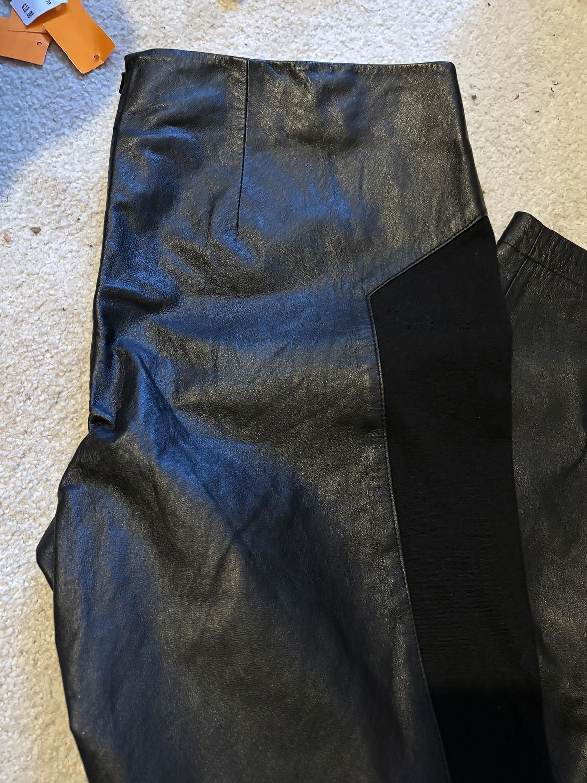 Other NEW Bb Dakota 100% Leather Isaac Motorcyle Leggings sz 10 Size 32" / US 10 / IT 46 - 2 Thumbnail